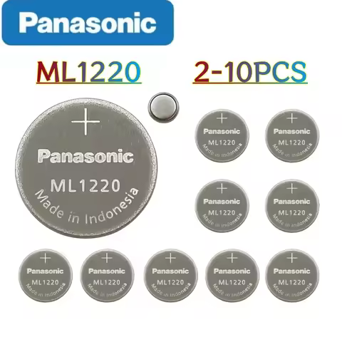 2-10PCS Original Panasonic ML1220 Rechargeable 3V Button Cell Battery Replacing CR1220 in RTC Mother