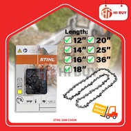 STIHL SAW CHAIN (12” 14” 16” 18” 20” 25” 36”)/ STIHL MAS170 MS180 MS210/ RANTAI CHAIN SAW