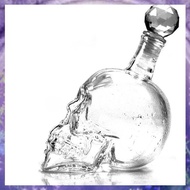 [P K A M] 1000ml Decanter Crystal Skull Head glass Vodka Whisky