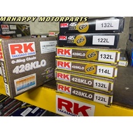 RK ORING CHAIN KLO 415 /428 GOLD 122 114 132 Y15 LC135 W125 FZ150 RANTAI O-RING oring