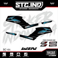 HONDA STRIPING STICKER WIN 100 38HONDA