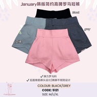 5121  January 韩版简约高腰罗马短裤 (READY STOCK)
