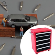 [szgrqkj3] Miniature 1/18 Scale Mini Garage Cabinet, Simulating A Compact Drawer Unit.