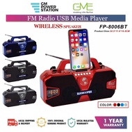 [Ready stock] FEPE FP-8006BT Rechargeble Multimedia Wireless Speaker with bluetooth and flshlight fu