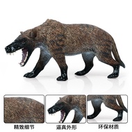 Solid Realistic Wild Animal Wolf Model Ice Age Prehistoric Creature Dire Wolf Model Children's Toy