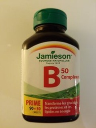 美贊臣維它命B5O，12O粒 Jamieson B50 Complex