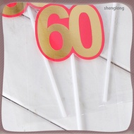 Cake & Cupcake Toppers Anniversary Picks Happy 60th Birthday Sixty Baking Party Number