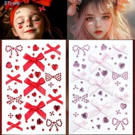 YOLO Face Temporary Tattoos, Makeup Sticker Rhinestone 3D Crystal Face Sticker, Face Gem Sticker Spa