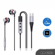 REMAX RM-635A Type C Wired Voice Changer Earphones Hi Resolution Audio Earphone