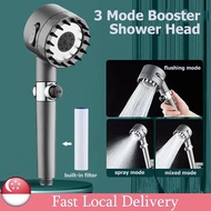 3 Mode Bathroom Sprayer High Pressure Detachable Handheld Shower Head Set One Button Stop Original