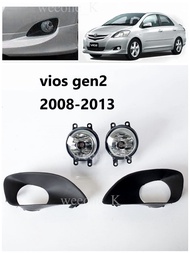 （fog lamp and cover）fog lamp fog light cover front bumper lamp cover for TOYOTA VIOS GEN2 2008 2009 