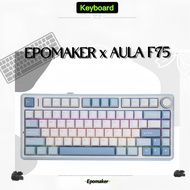 EPOMAKER x AULA F75 75% Mechanical Keyboard LED 80 Keys Hot-Swap Gasket Bluetooth 5.0/2.4G Wireless/