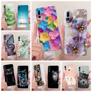 For Huawei Y9 Prime 2019 Case Colorful Flowers Butterfly Painted Cover Soft Silicone Case For Huawei
