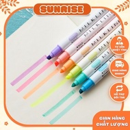 Highlight pen, MILKLINER highlight pen in pastel colors, highlight maker, highlighter pen HIGHLIGHT 