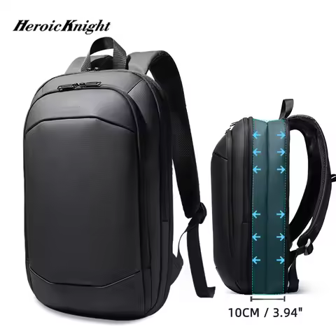 Heroic Knight Men’s Laptop Backpack 17 Inch Business Backpack Expandable Travel Backpack Waterproof 