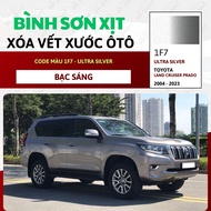 Sơn Xịt Xóa Vết Xước Cho Xe TOYOTA LAND CRUISER PRADO Màu BẠC SÁNG Code 1F7 - ULTRA SILVER Chính Hãn