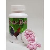 B15&B12 - Nuôi Cấp Tốc Tuần Cuối Dành Cho Gà Đá - Xuất Xứ Mỹ - Hủ 100 viên