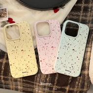 Casing iPhone 17Promax Splatter Art Design TPU - 3 Colors Ice Blue/Lemon Yellow/Sakura Pink for iPho
