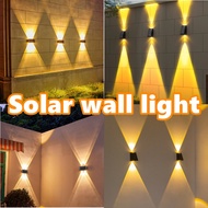 🔥Ready Stock🔥New Strong Brightness Solar LED Outdoor Wall Light Waterproof Garden Decor Lamps Balcon