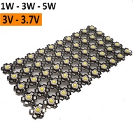 Led Chip, Led Bulb 3V - 3.7V (1W, 3W, 5W) 20mm, Led Bulb Replaces Flashlight, Decorative Light, Aqua