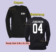 KAOS LENGAN PANJANG ENHYPEN KAOS JAY PARK JAKE HEESEUNG SUNGHOON SUNOO NI-KI JUNGWON ATASAN WANITA &