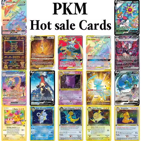 PKM-Hot sale Proxy Cards PTCG Holographic Charizard ex Garchomp V Rayquaza V Hobbies Rare Collection