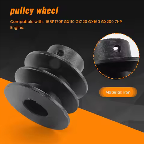 ABFKL V Belt Pulley Bore Die Double Groove for Honda 168F 170F GX110 GX120 GX160 GX200 7HP ATV Go Ka