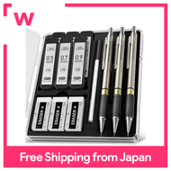 Four Candies metal mechanical pencil set 3 pencils with 0.5 0.7 and 0.9 mm HB refills (360 pencils) 