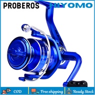 PROBEROS Spinning Reel 5.2:1 Gear Ratio 4-9KG Max Drag Fishing Reel 1000 2000 3000 4000 5000 6000 Aluminum Alloy Spool Water Resistance Bass Carp Fishing Tackle BM