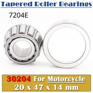 30204 Bearing 20*47*14 mm ( 2 PCS ) Tapered Roller Bearings 30204 X 7204E For Motorcycle