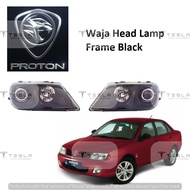 head lamp glass proton waja black 2pcs ready stock