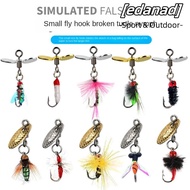 EDANAD 10PCS Bionic Fly Fishing Bait, Flies Tackle Spinner Swim Baits Trout Jigs, Fly Fishing Lures 