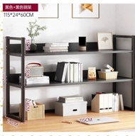需組合多用途層架 玩具架 書架 雜物架 (黑色木板+黑鋼架) 廚房 書房 handcraft toy shelf book shelf shelves kitchen storage