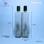 BKMJB750 750ml glass bottle oilOlive 750ml oil bottle/ with screw cap