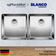 Blanco Quatrus 400/400-IU Stainless Steel Kitchen Sink