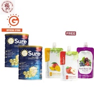 Good Morning GSure G Sure( 850g x 2 Tins FOC Gift) Plant-Based Complete Nutrition Beverage Exp 2028