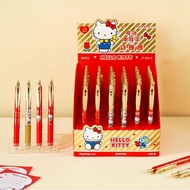 851-C Sanrio Hello Kitty Kartun Pen Gel Boleh Laras 0.5 Pen Cepat Kering untuk Menulis Lancar bagi K