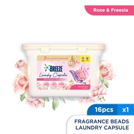 Breeze Fragrance Beads Capsule Detergent Rose 16's
