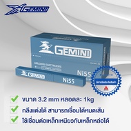GEMINI ลวดเชื่อมเหล็กหล่อ Ni55 3.2x350mm บรรจุ 1 กิโล
