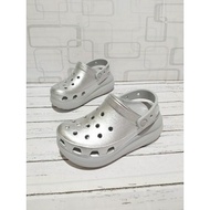 CROCS CRUSH SHIMMER SILVER CLOG