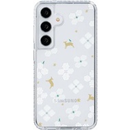【預購】三星手機殼/Samsung Galaxy S24系列/花開原野/透白