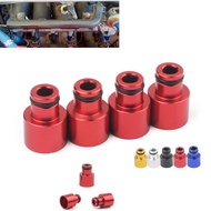 4 Pieces Durable Fuel Injector Hat Adapters Fuel Nozzle Fitting Top Cap Extenders Sealing For RDX In