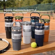 900ml 304 Stainless Steel Handheld Thermos Cup Vacuum Insulation Water Cup Hot and Cold Water Bottle