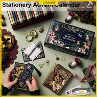 umzxvec Stationery Advent Calendar Winter Woodland Christmas Countdown Calendar 24 Days Stationery G