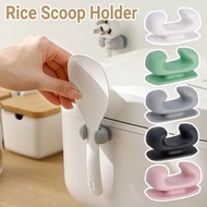 Silicone Rice Scoop Storage Holder /Portable Self-adhesive Rice Cooker Spoon Rack /Multipurpose Data