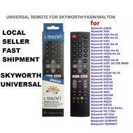 RM-L1592 Skyworth Coocaa Android Smart TV Remote With Netflix YouTube Google Play Button UNIVERSAL