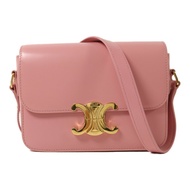 CELINE 牛皮皮革Teen Triomphe金扣肩背袋