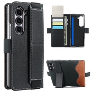 Free Shipping Business PU Leather Flip Wallet Mobile Phone Case Fit For Samsung Galaxy Z Fold 7 Z Fo