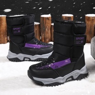 New Winter Outdoor Children Boots Princess Elegant Girls Shoes Water Proof Girl Boy Snow Boots Kids 