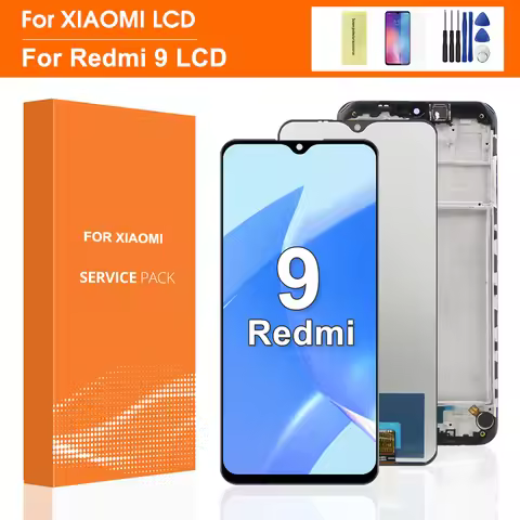 6.53" For Xiaomi Redmi 9 LCD Display Touch Screen Digitizer Assembly For Redmi 9 M2004J19G, M2004J19